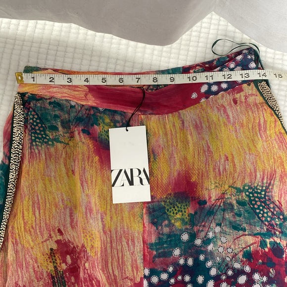 Zara Multicolored Jewel Midi Skirt Size S - Picture 13 of 16